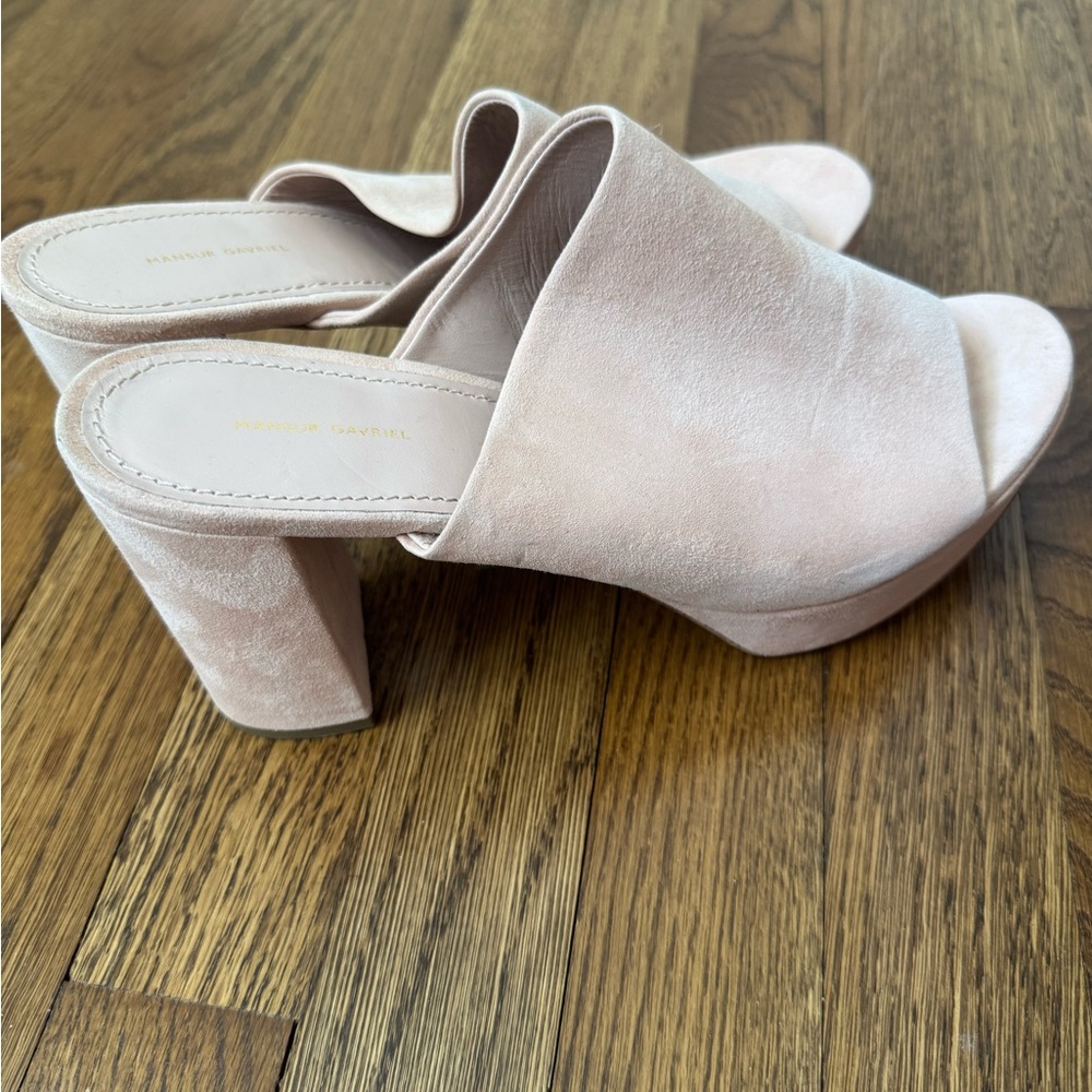 Mansur Gavriel Elegant Pink Women's Heels, size 39!